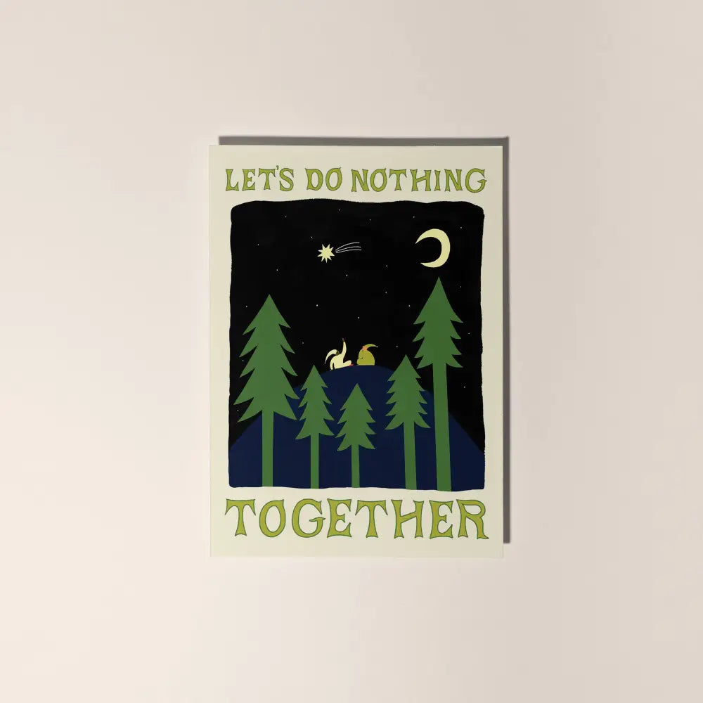 Let's Do Nothing Together Card - PABOOM