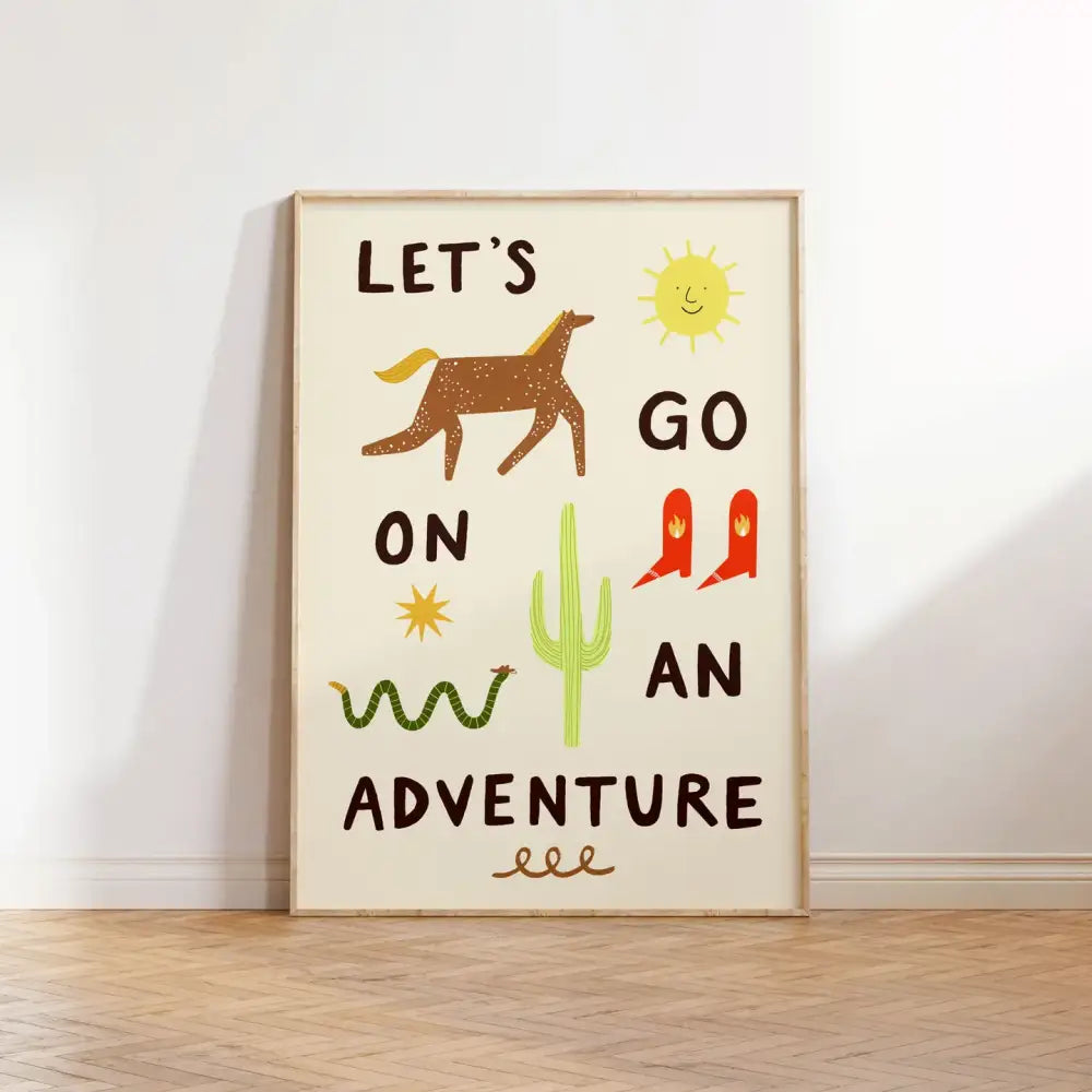 Let's Go On An Adventure Print A4 - PABOOM