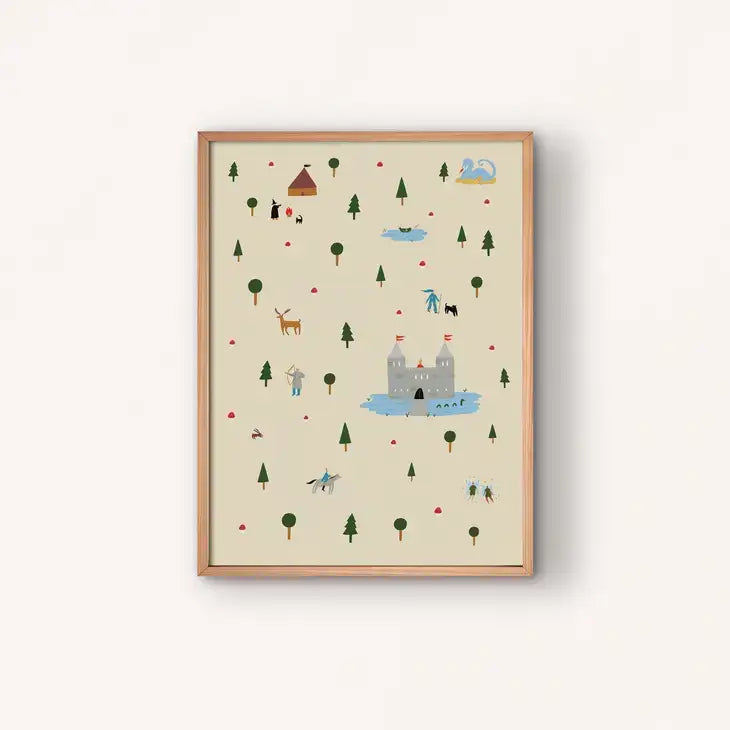Medieval Enchanted Forest Art Print - PABOOM