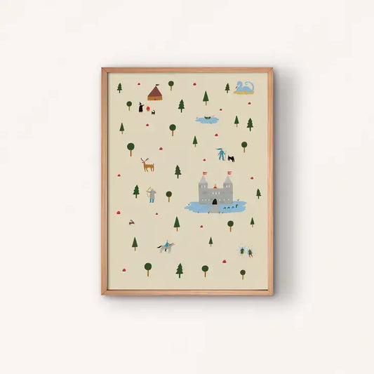 Medieval Enchanted Forest Art Print - PABOOM