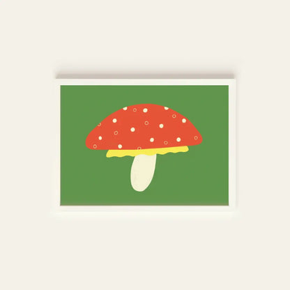 Mushroom Postcard Print - PABOOM