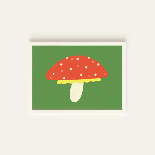 Mushroom Postcard Print - PABOOM