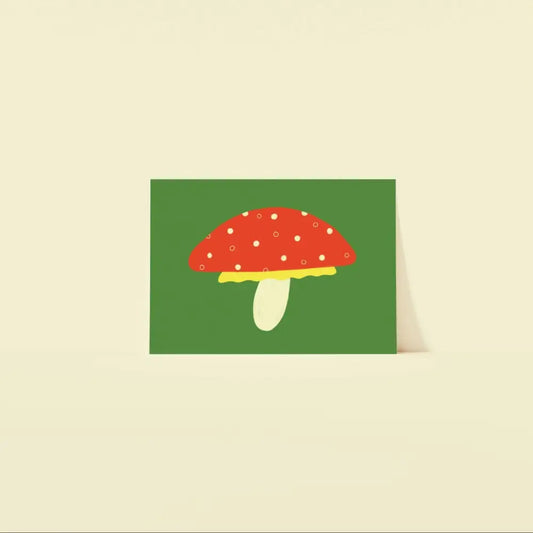 Mushroom Postcard Print - PABOOM
