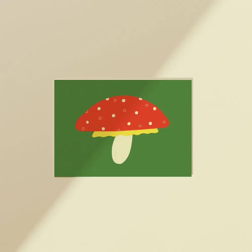 Mushroom Postcard Print - PABOOM