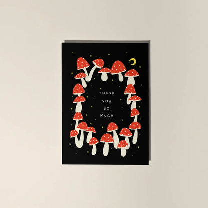 Mushroom Thank You So Much Card - PABOOM