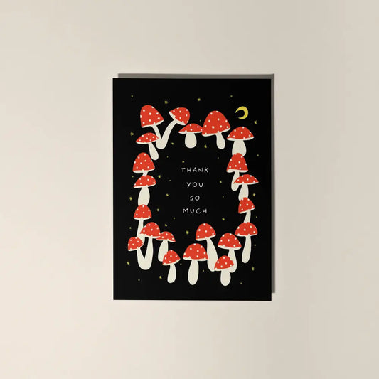 Mushroom Thank You So Much Card - PABOOM
