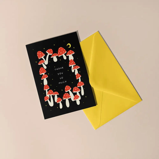 Mushroom Thank You So Much Card - PABOOM