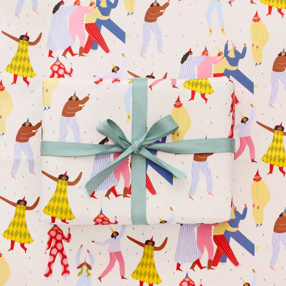 Party People Wrapping Paper Sheet - PABOOM