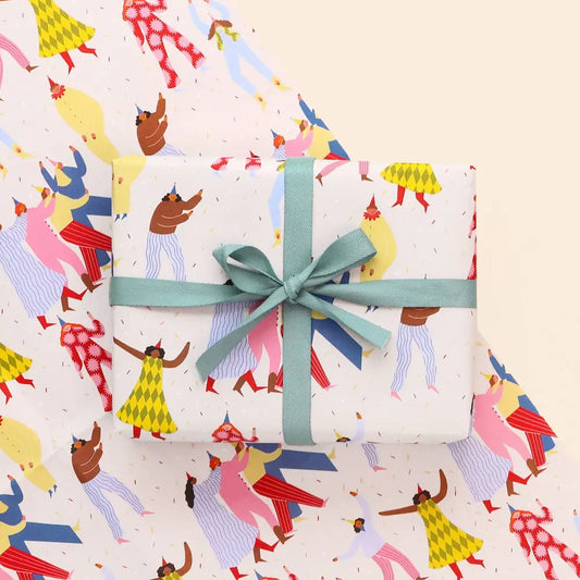 Party People Wrapping Paper Sheet - PABOOM