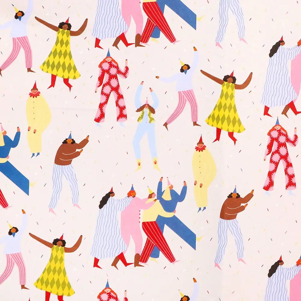 Party People Wrapping Paper Sheet - PABOOM