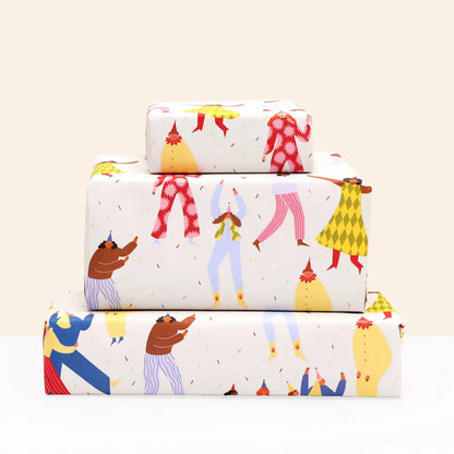 Party People Wrapping Paper Sheet - PABOOM