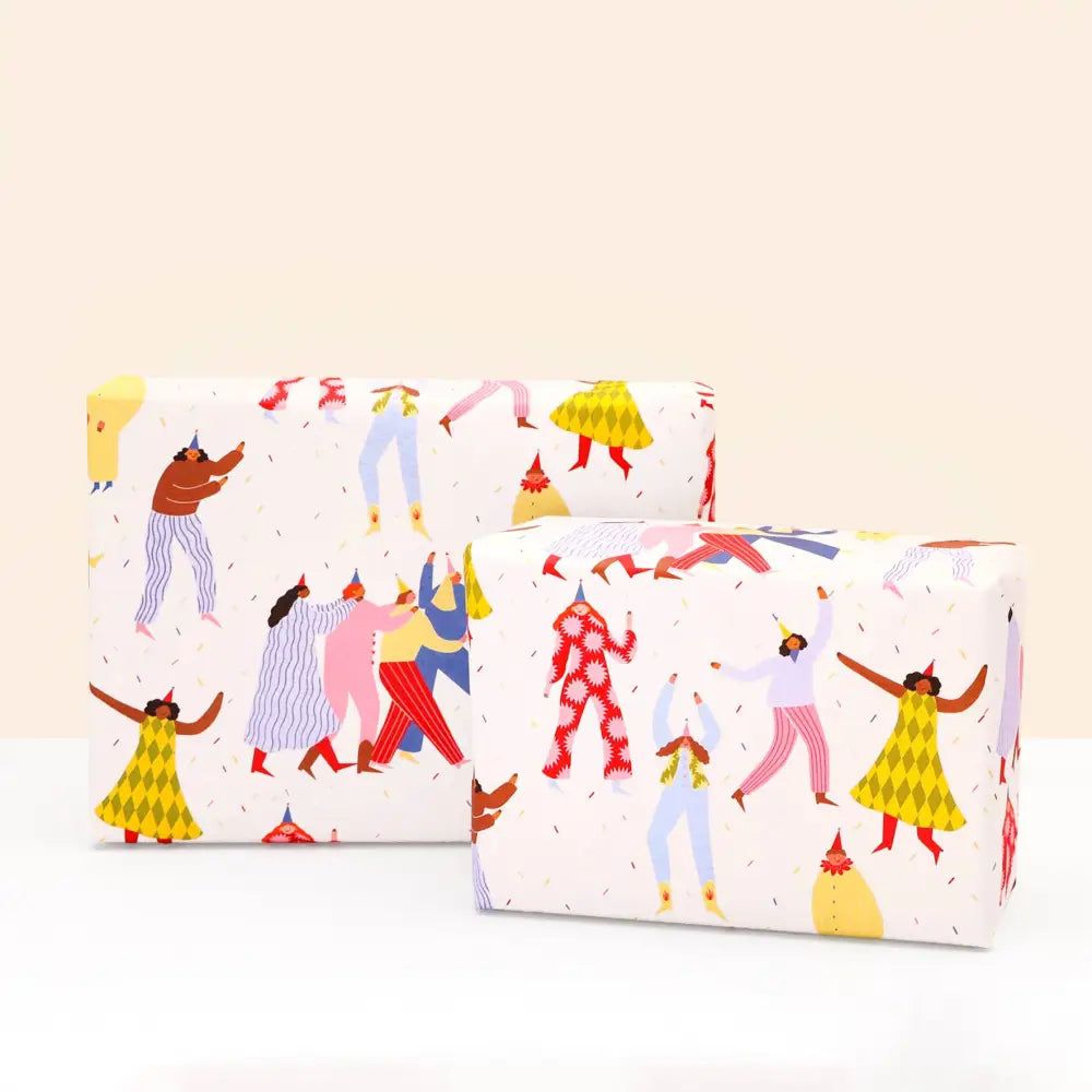 Party People Wrapping Paper Sheet - PABOOM