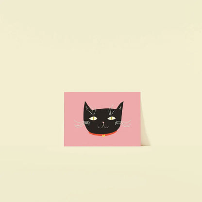 Black Cat Postcard Print - PABOOM
