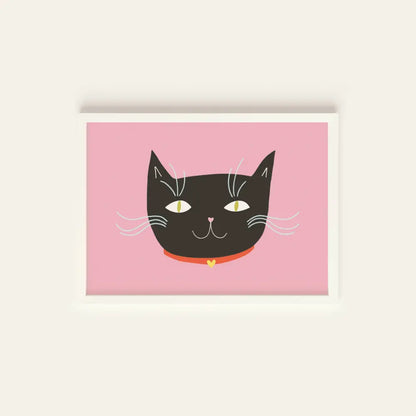 Black Cat Postcard Print - PABOOM