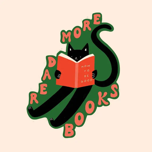 Little Black Cat Illustrated Goods - Read More Books Sticker | Vinyl | Cute