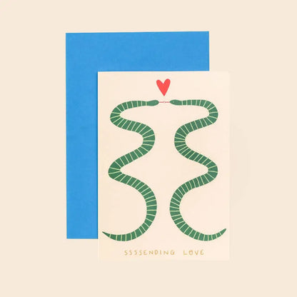Sssending Love Snakes Card - PABOOM