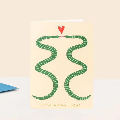 Sssending Love Snakes Card - PABOOM