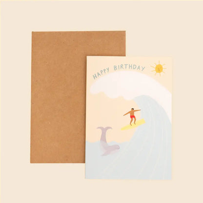 Surfer Birthday Card - PABOOM