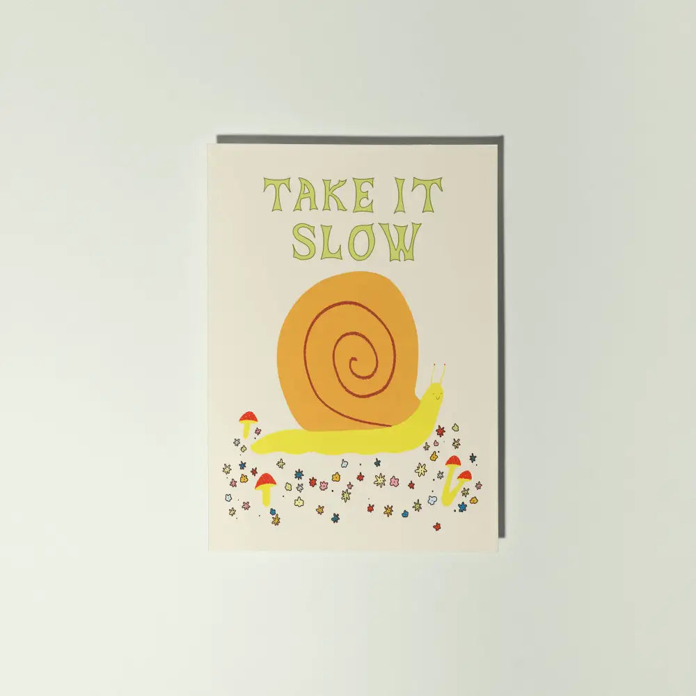 Take It Slow Card - PABOOM
