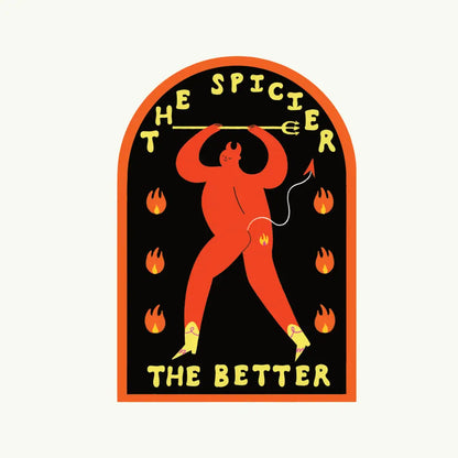 Little Black Cat Illustrated Goods - The Spicier Better Sticker | Devil Vinyl