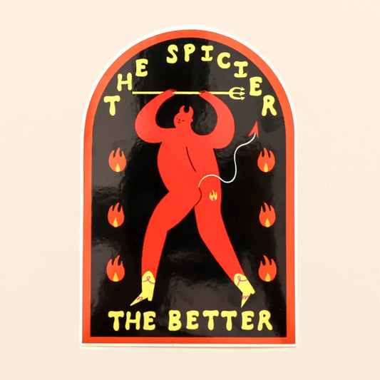 Little Black Cat Illustrated Goods - The Spicier Better Sticker | Devil Vinyl
