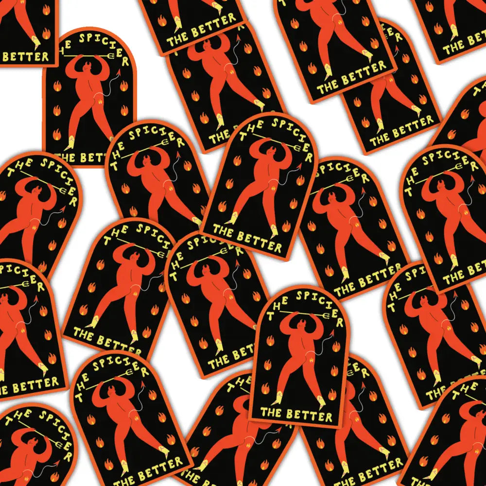 Little Black Cat Illustrated Goods - The Spicier Better Sticker | Devil Vinyl