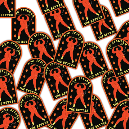 Little Black Cat Illustrated Goods - The Spicier Better Sticker | Devil Vinyl