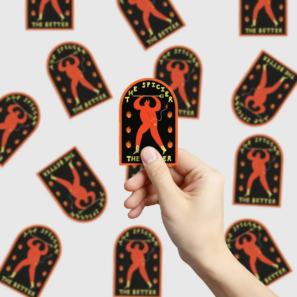 Little Black Cat Illustrated Goods - The Spicier Better Sticker | Devil Vinyl