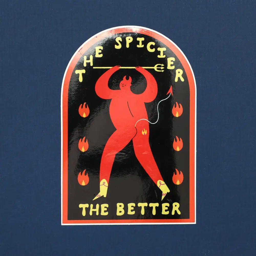 Little Black Cat Illustrated Goods - The Spicier Better Sticker | Devil Vinyl