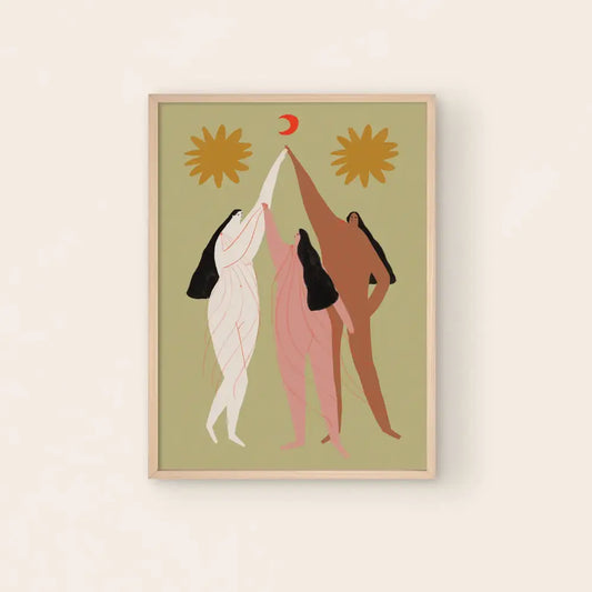 Three Graces Art Print - PABOOM