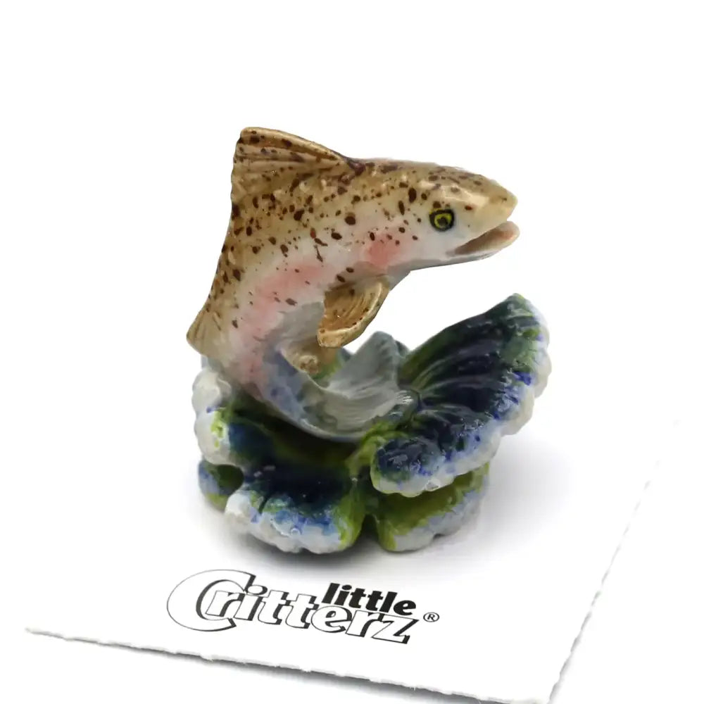 Angler Trout Porcelain Miniature - PABOOM