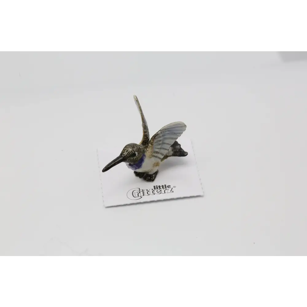 Bell Black-chinned Hummingbird Porcelain Miniature - PABOOM