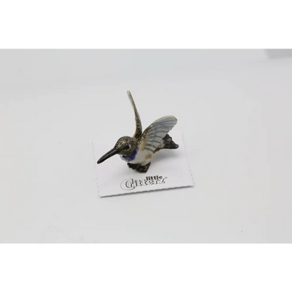 Bell Black-chinned Hummingbird Porcelain Miniature - PABOOM