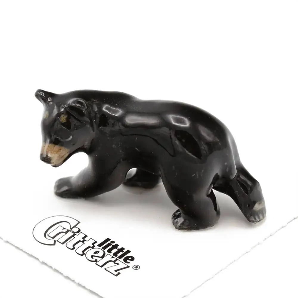 Blueberry Black Bear Porcelain Miniature - PABOOM