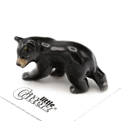 Blueberry Black Bear Porcelain Miniature - PABOOM