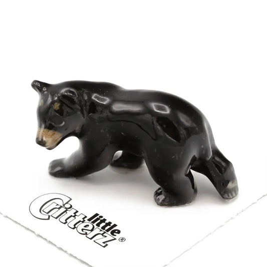 Blueberry Black Bear Porcelain Miniature - PABOOM
