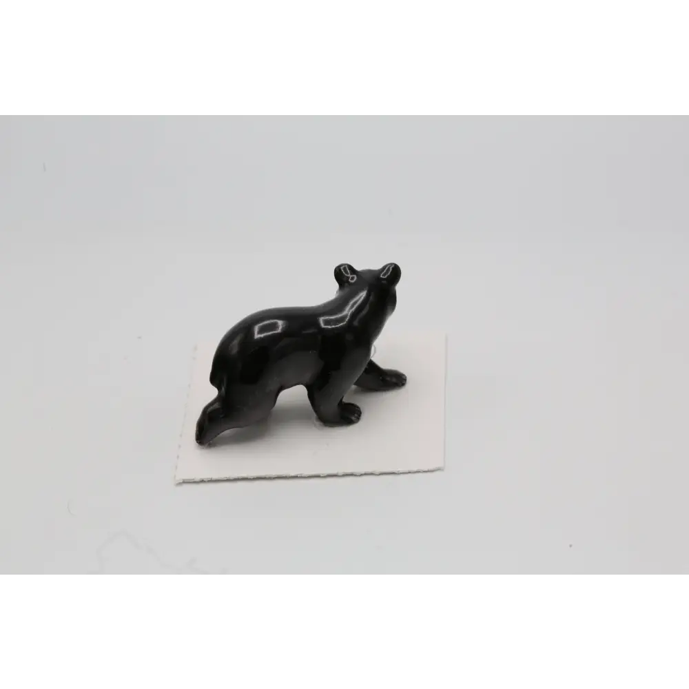 Blueberry Black Bear Porcelain Miniature - PABOOM
