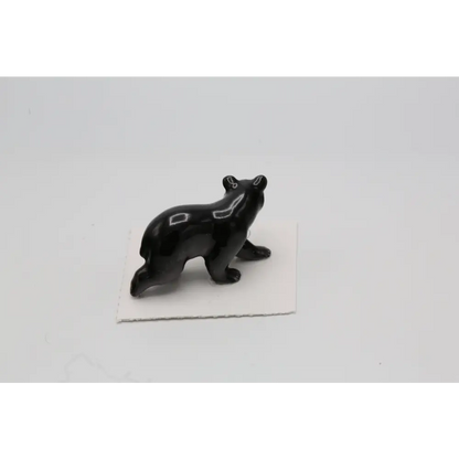 Blueberry Black Bear Porcelain Miniature - PABOOM