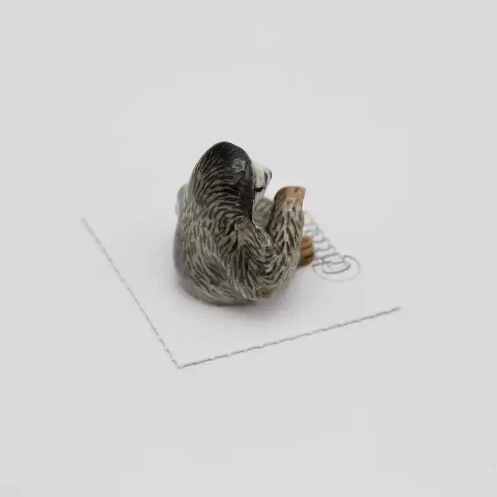 Buttercup Three-Toed Sloth Porcelain Miniature - PABOOM