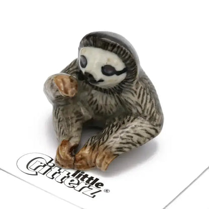 Buttercup Three-Toed Sloth Porcelain Miniature - PABOOM