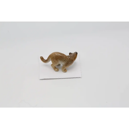 Cheyenne Cougar Mountain Lion Porcelain Miniature - PABOOM