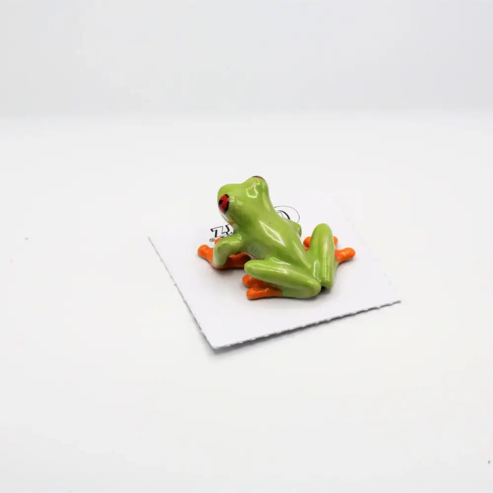 Clinger Red-Eyed Frog Porcelain Miniature - PABOOM