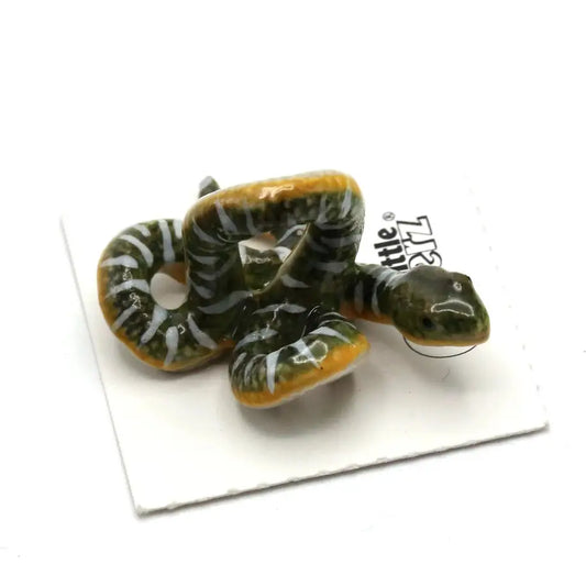 Emerald Tree Boa Porcelain Miniature - PABOOM