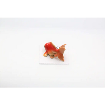 Fancy Fantail Goldfish Porcelain Miniature - PABOOM