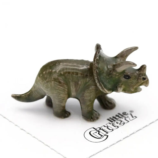 Little Critterz - Frill Triceratops Porcelain Miniature