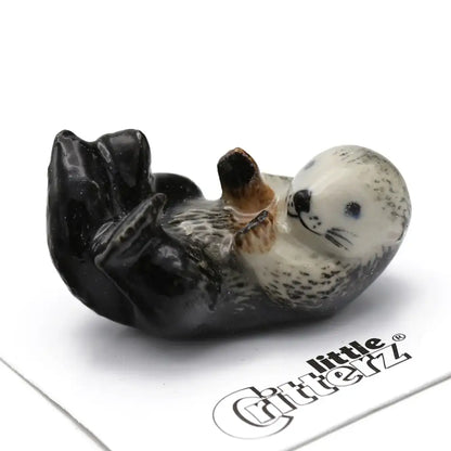 Hammer Sea Otter Porcelain Miniature - PABOOM