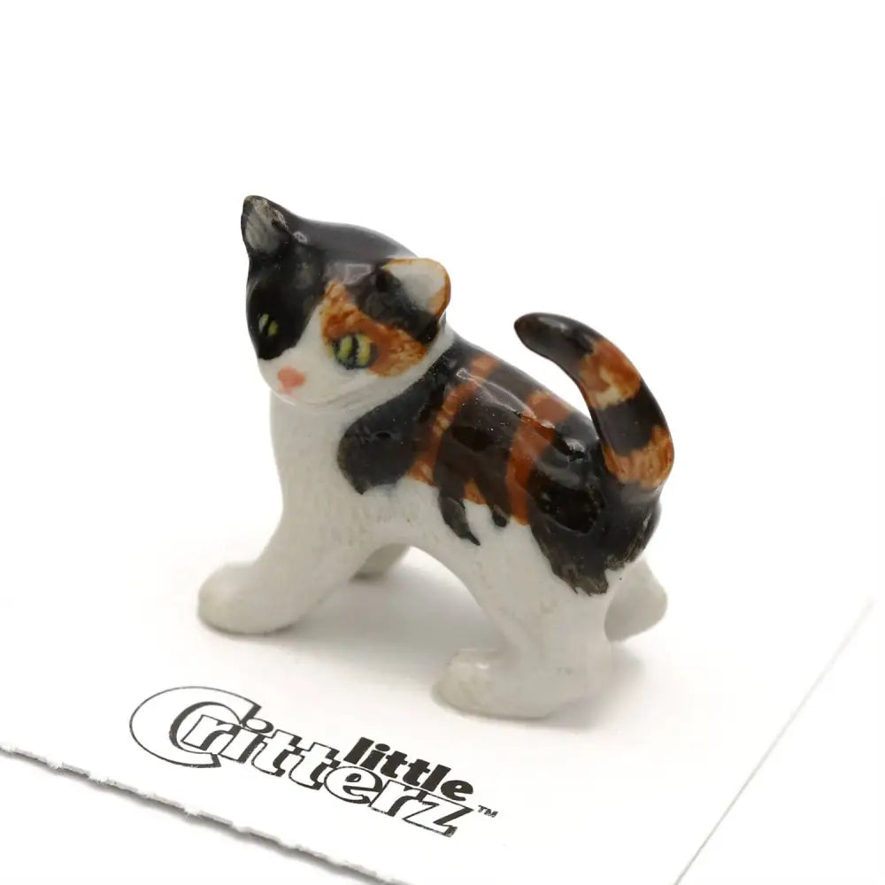 Holly Calico Kitten Porcelain Miniature - PABOOM