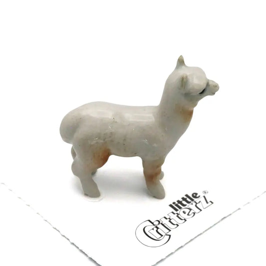 Little Critterz - Huacaya Alpaca Porcelain Miniature