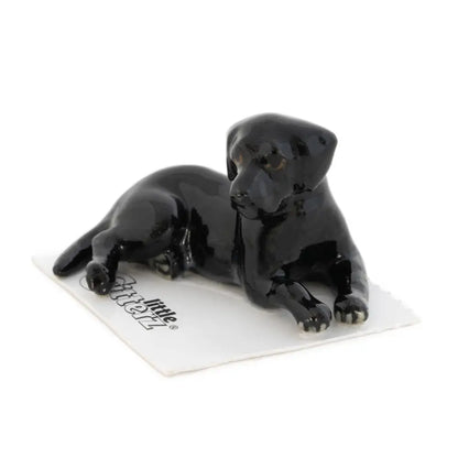 Little Critterz - Jack Black Labrador Adult Porcelain Miniature