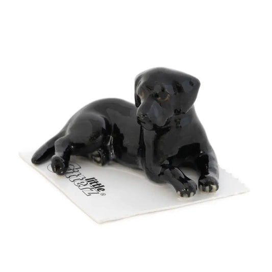 Little Critterz - Jack Black Labrador Adult Porcelain Miniature